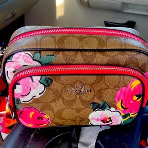 Small Coral Coach Purse